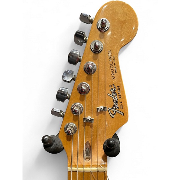 Vintage 1987 Fender American Standard Stratocaster Black Solid Body Electric Guitar