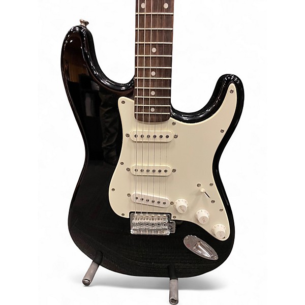 Used Squier Affinity Stratocaster Black Solid Body Electric Guitar