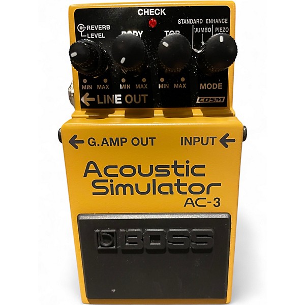 Used BOSS AC3 Acoustic Simulator Effect Pedal