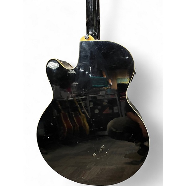 Used Ibanez AEB5E Black Acoustic Bass Guitar