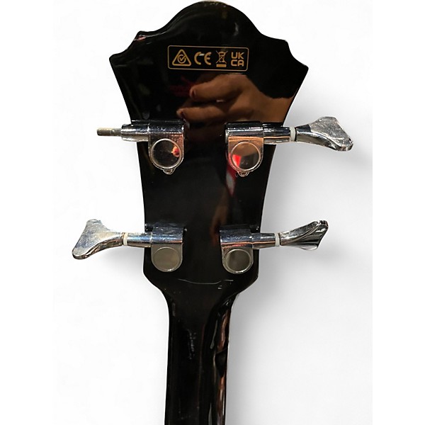 Used Ibanez AEB5E Black Acoustic Bass Guitar