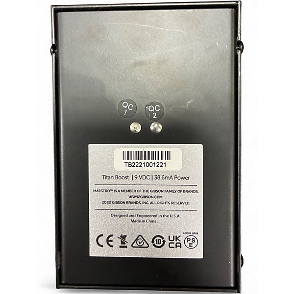 Used Maestro TITAN BOOST Effect Pedal