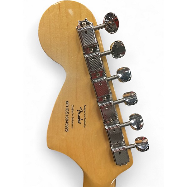 Used Squier Vintage Modified 70s Stratocaster Black Solid Body Electric Guitar