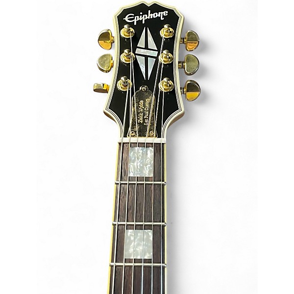 Used Epiphone Zakk Wylde Les Paul Custom  Olympic White Solid Body Electric Guitar