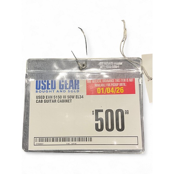 Used EVH 5150 III 50W EL34 CAB Guitar Cabinet