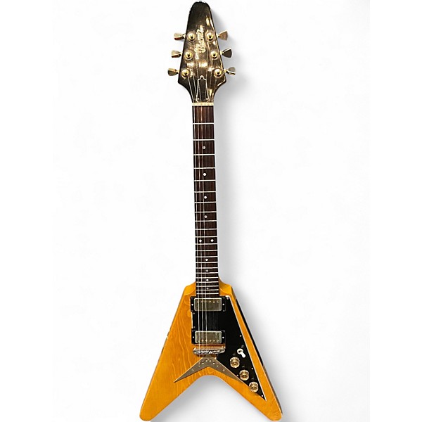 Vintage 1977 Ibanez 2387 Super 70s V Natural Solid Body Electric Guitar