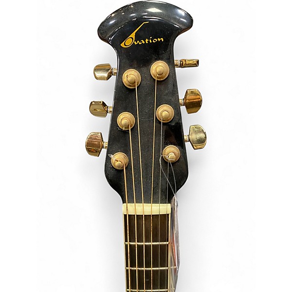 Used Ovation CC24 Celebrity Red Acoustic Electric Guitar