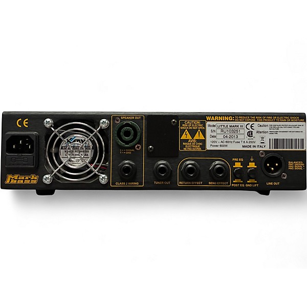 Used Markbass Little Mark III 500W Bass Amp Head