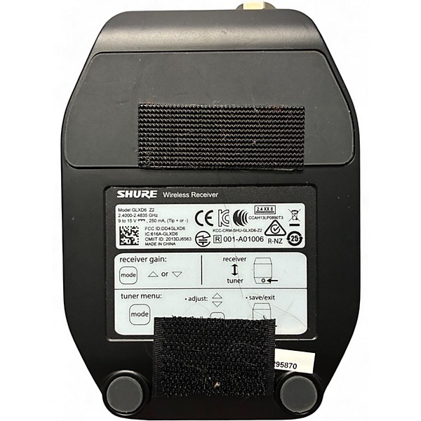 Used Shure GLXD6 Instrument Wireless System