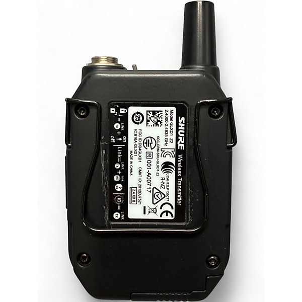 Used Shure GLXD6 Instrument Wireless System