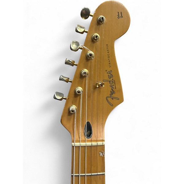 Used 2008 Fender Deluxe Stratocaster 2 Color Sunburst Solid Body Electric Guitar