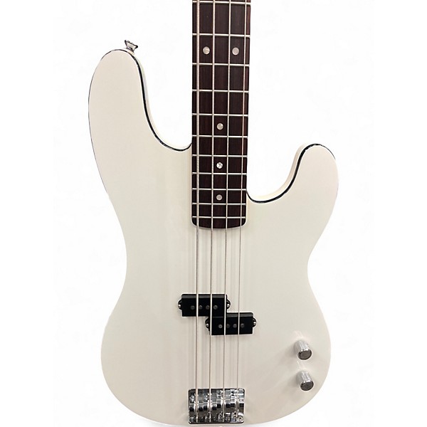 Used Fender Aerodyne Precision Bass White Electric Bass Guitar