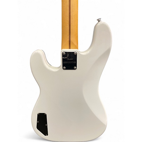 Used Fender Aerodyne Precision Bass White Electric Bass Guitar