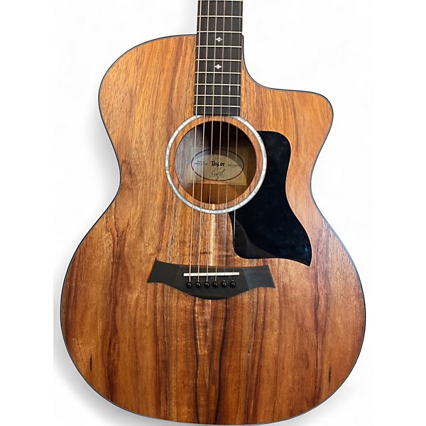 Used 2022 Taylor 224CEKDLX Brown Acoustic Electric Guitar