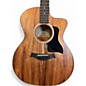 Used 2022 Taylor 224CEKDLX Brown Acoustic Electric Guitar