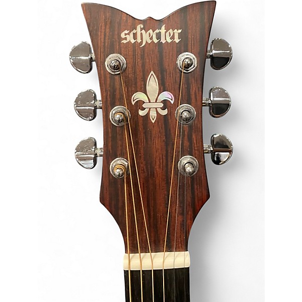 Used Schecter Guitar Research 3715 Deluxe Natural Acoustic Guitar