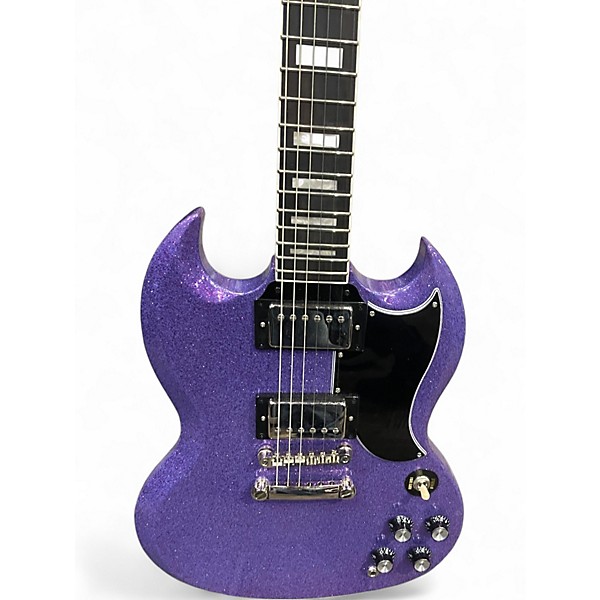 Used Epiphone sg custom puprple sparkle Solid Body Electric Guitar