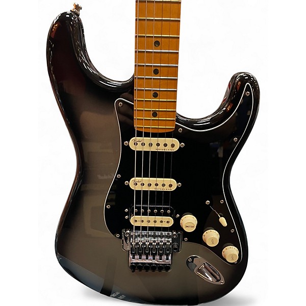 Used Fender American Ultra LUXE FLOYD ROSER SILVER BURST Solid Body Electric Guitar