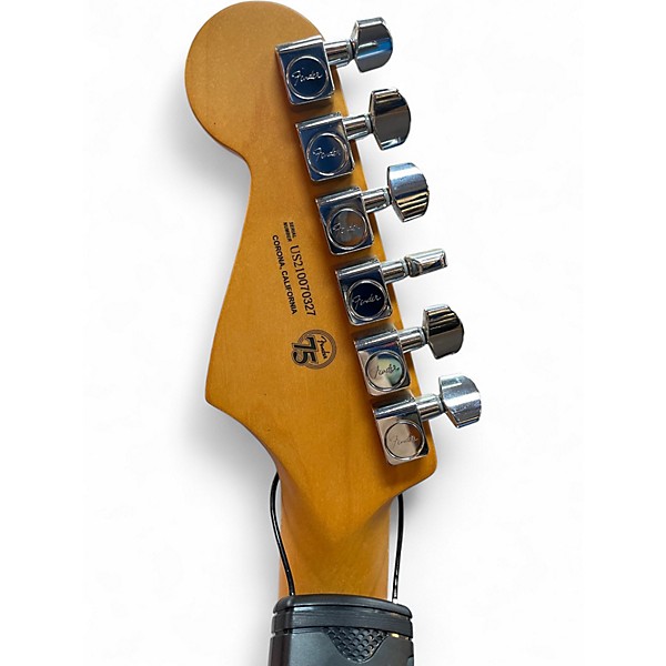 Used Fender American Ultra LUXE FLOYD ROSER SILVER BURST Solid Body Electric Guitar