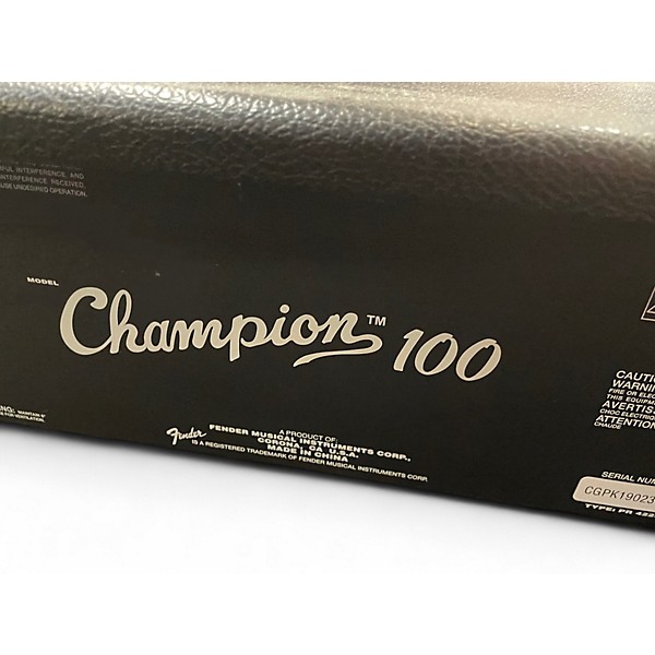 Used Fender Champion 100 Guitar Combo Amp