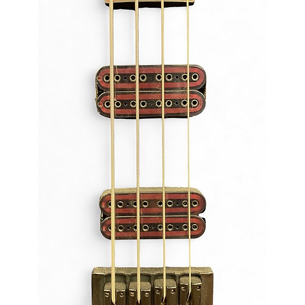 Used Schecter Omen Elite Blue Sunburst Electric Bass Guitar