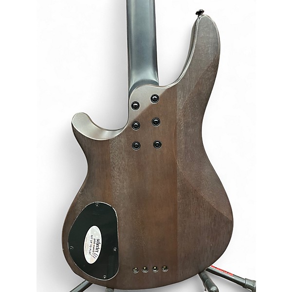 Used Schecter Omen Elite Blue Sunburst Electric Bass Guitar