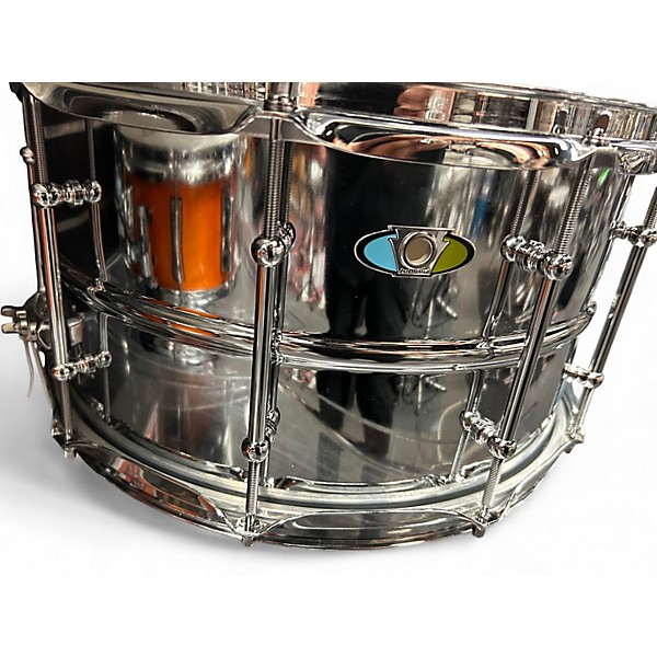 Used Ludwig 14X8 Supralite Snare Chrome Silver Drum