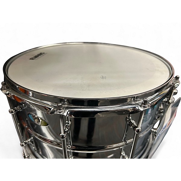 Used Ludwig 14X8 Supralite Snare Chrome Silver Drum