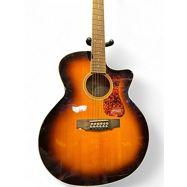 Used Guild F-2512CE 2 Color Sunburst 12 String Acoustic Guitar
