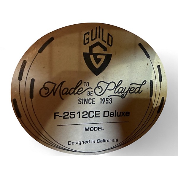 Used Guild F-2512CE 2 Color Sunburst 12 String Acoustic Guitar