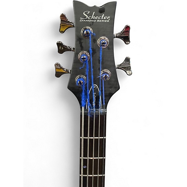 Used Schecter Guitar Research Stiletto Studio 5 String black Electric Bass Guitar
