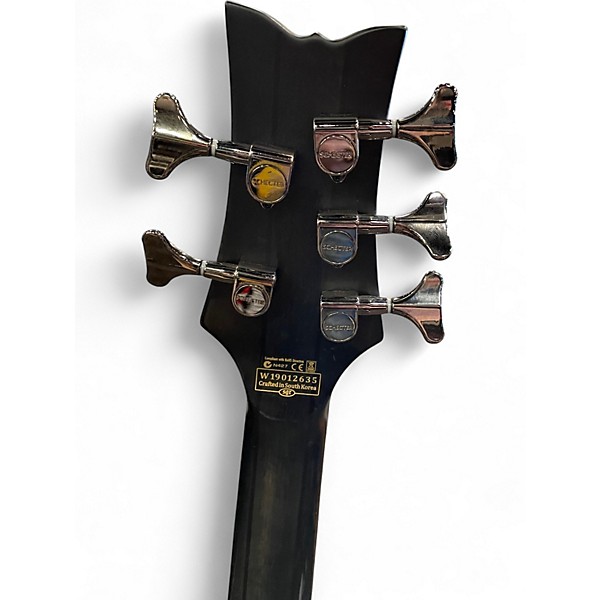 Used Schecter Guitar Research Stiletto Studio 5 String black Electric Bass Guitar