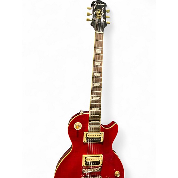 Used Epiphone Slash Signature Les Paul Classic Crimson Red Trans Solid Body Electric Guitar