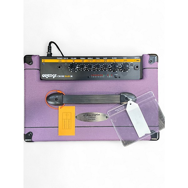 Used Orange Amplifiers Crush Bass 50 Glenn Hughes Bass Combo Amp