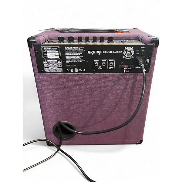 Used Orange Amplifiers Crush Bass 50 Glenn Hughes Bass Combo Amp