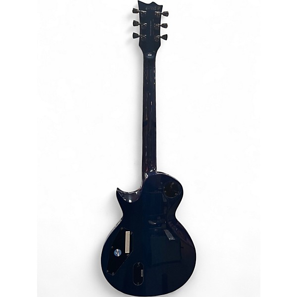 Used ESP LTD EC100QM Ocean Blue Burst Solid Body Electric Guitar