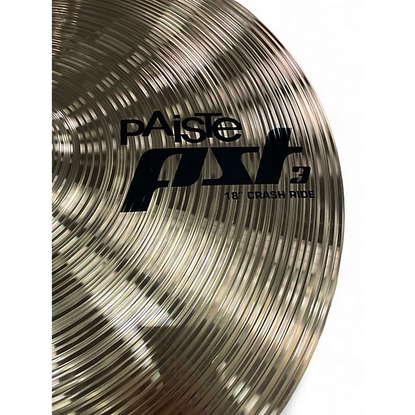 Used Paiste 18in PST3 Crash Ride Cymbal