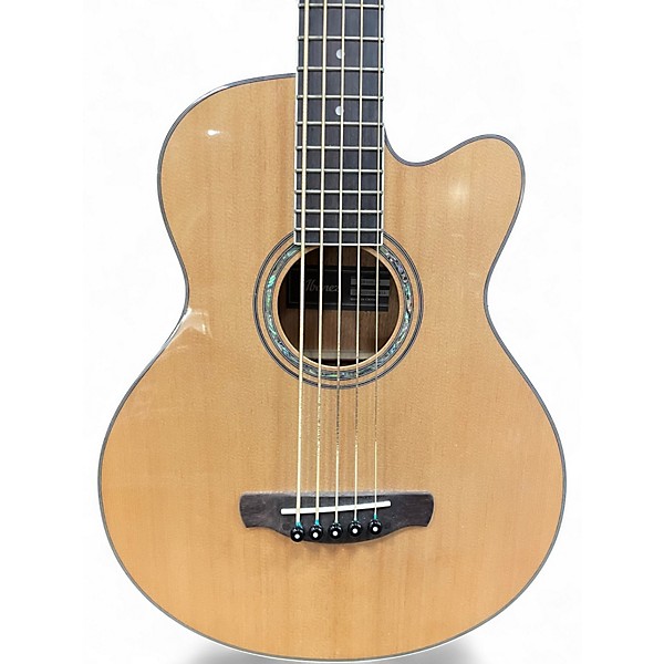 Used Ibanez AEB105E-NT Natural Acoustic Bass Guitar