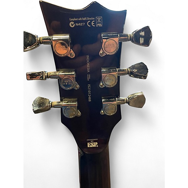 Used ESP LTD EC256FM Trans Purple Solid Body Electric Guitar