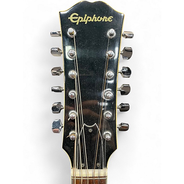 Vintage 1970s Epiphone FT165 Natural 12 String Acoustic Guitar