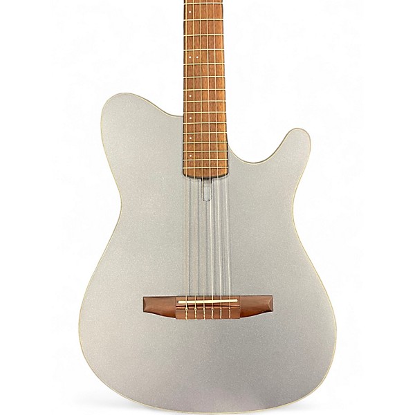 Used Ibanez FRH10N Gunmetal Gray Classical Acoustic Electric Guitar