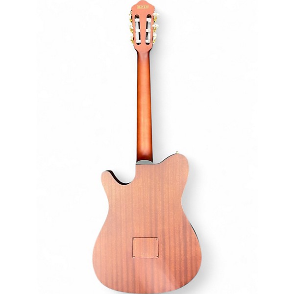 Used Ibanez FRH10N Gunmetal Gray Classical Acoustic Electric Guitar