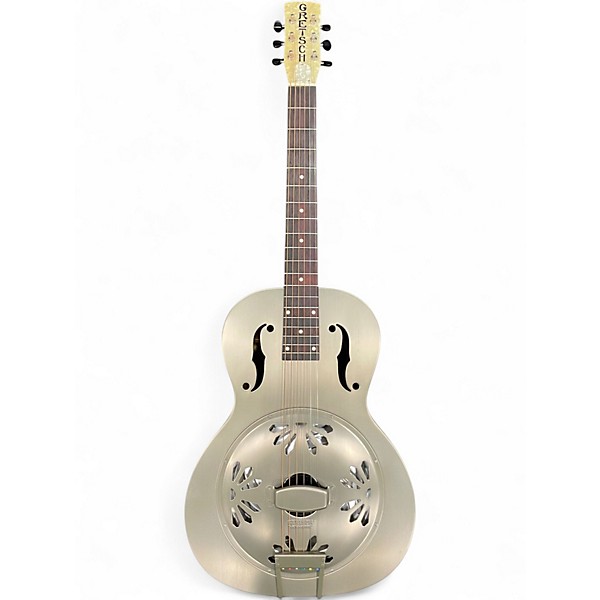 Used Gretsch Drums G9201 Silver Resonator Guitar