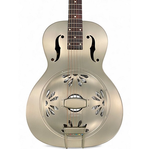 Used Gretsch Drums G9201 Silver Resonator Guitar