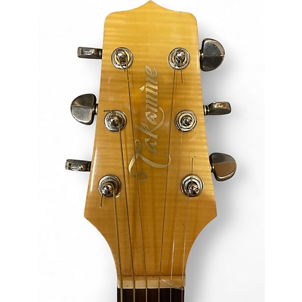 Used Takamine EF350MC Natural Acoustic Electric Guitar