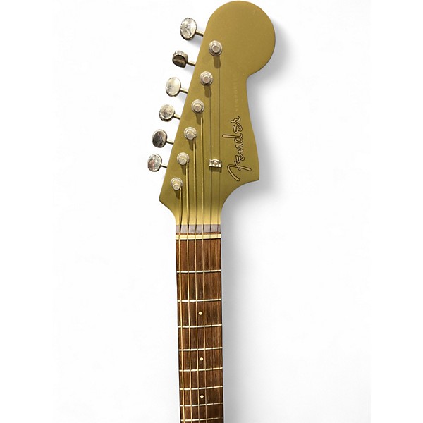 Used 2022 Fender Newporter Player Royal Olive Acoustic Electric Guitar