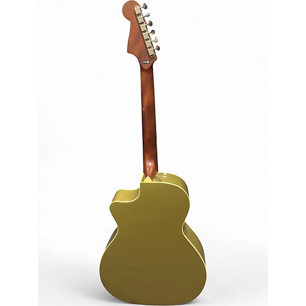 Used 2022 Fender Newporter Player Royal Olive Acoustic Electric Guitar