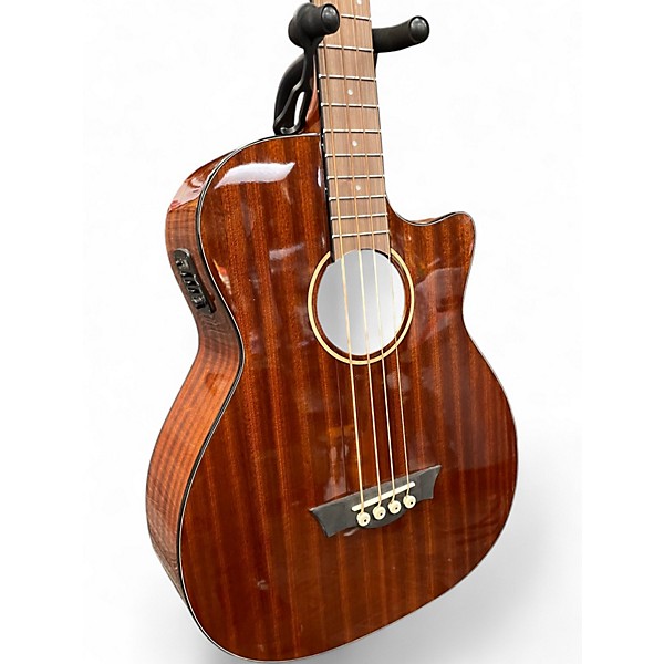 Used Dean AXEAB Brown Acoustic Bass Guitar