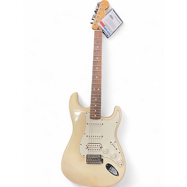 Used Fender Standard Stratocaster Cream Solid Body Electric Guitar