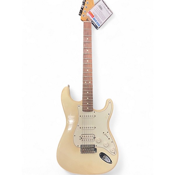 Used Fender Standard Stratocaster Cream Solid Body Electric Guitar